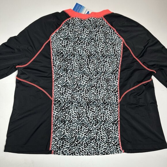 NWT Swimsuits For All Aquabelle Women Swim Top Rash Guard Long Sleeve Sz 26/28 - Picture 5 of 5
